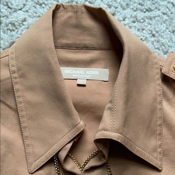 Michael Kors collection chain lace up military top - Picture 3 of 8